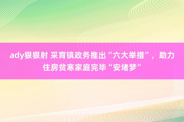 ady狠狠射 采育镇政务推出“六大举措”，助力住房贫寒家庭完毕“安堵梦”